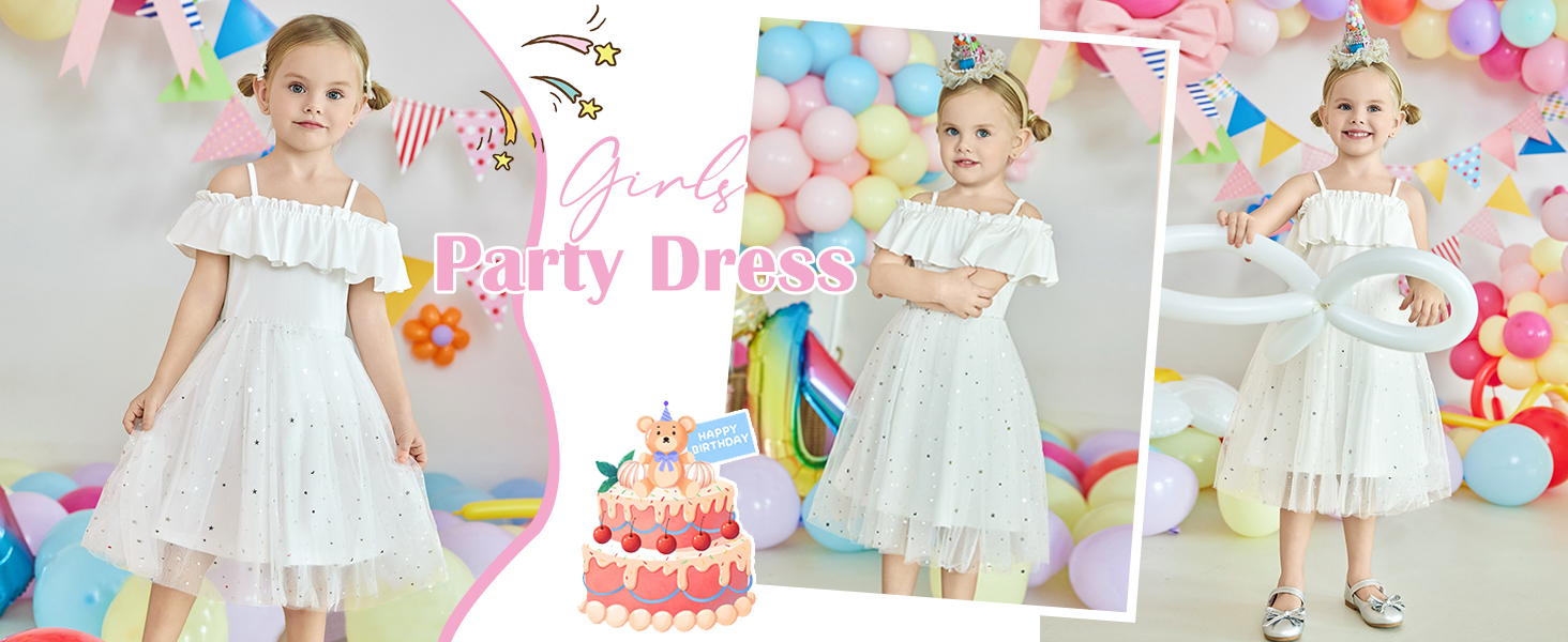 Girl Party Dress for Birthday Sparkly Dresses for Girls