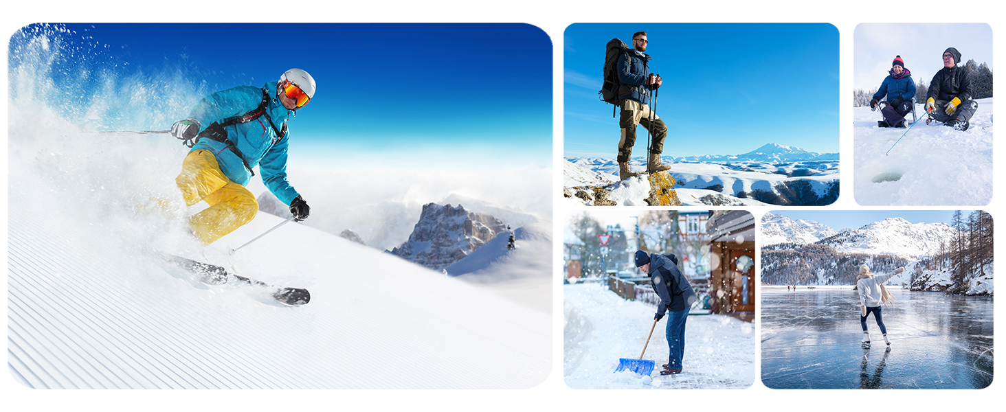 AI Hand Warmers Rechargeable 2 Pack, 6000mAh Electric Hand