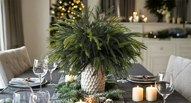 Long Artificial Evergreen Norfolk Pine Branches