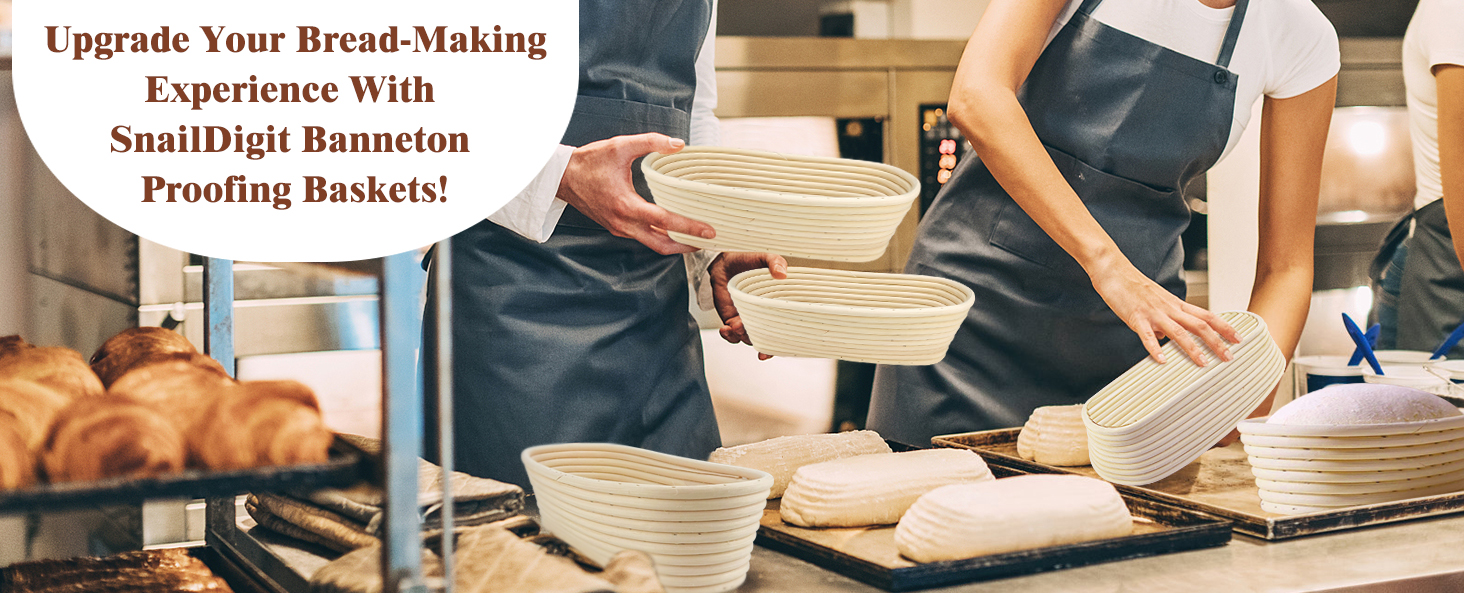 11 Inch Oval Bread Proofing Basket SnailDigit