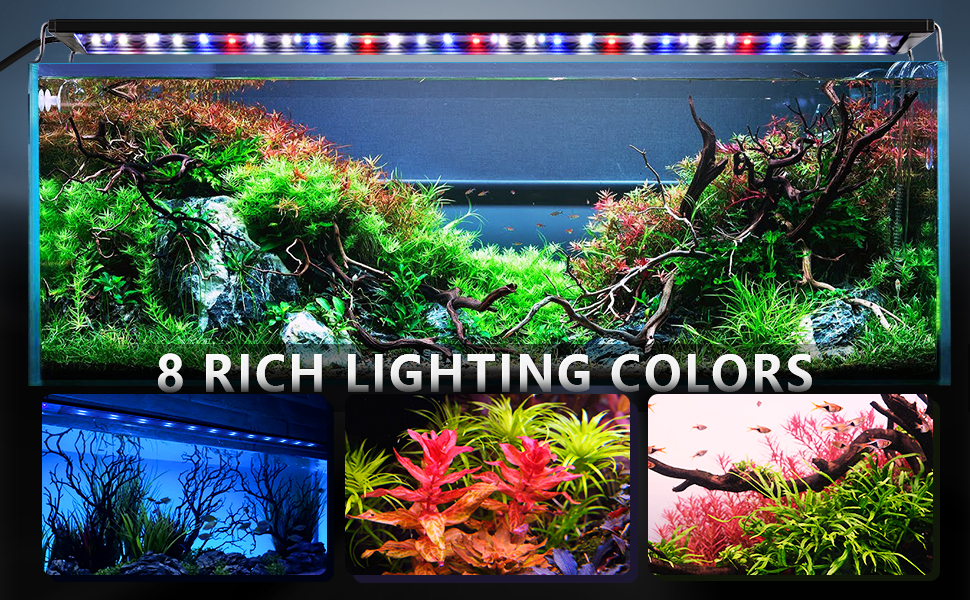 fishkeeper 24/7 Mode LED Aquarium Light Sunrise/Daylight