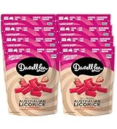 Darrell Lea Soft Australian Licorice, Strawberry Flavor, 7 Ounce Bag (8-Pack) | Non-GMO, No Palm ...