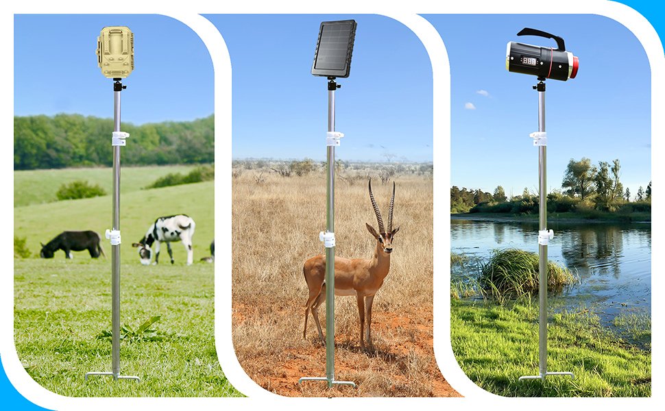 Adfitjo Game & Trail Camera Mount, 360 Degree Adjustable