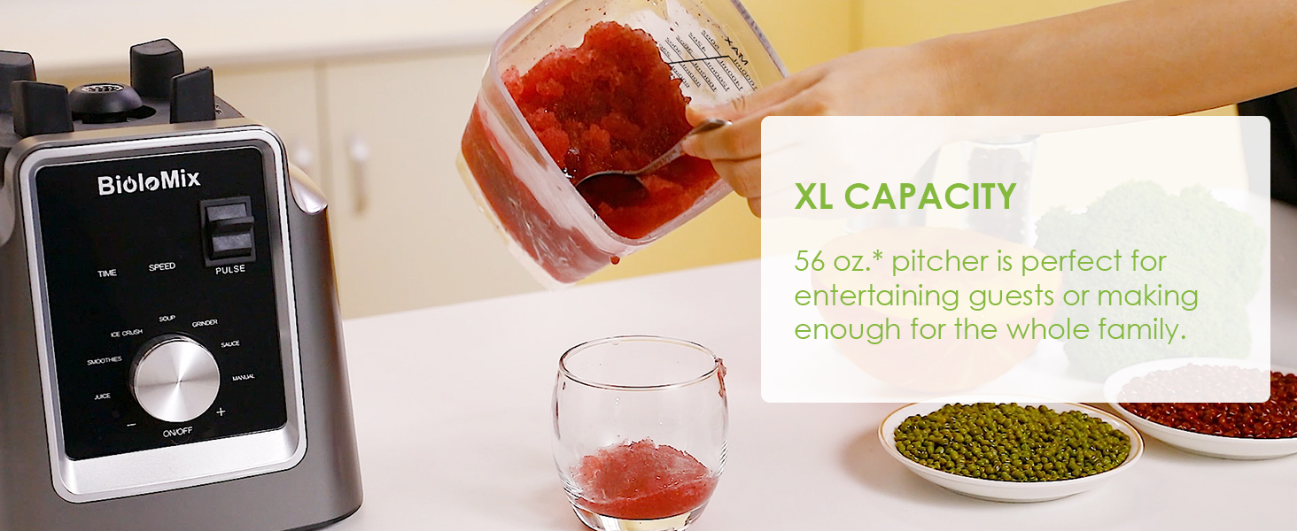 Amazon.com: Biolomix Professional Blender, 2200W 6 Automatic Program ...