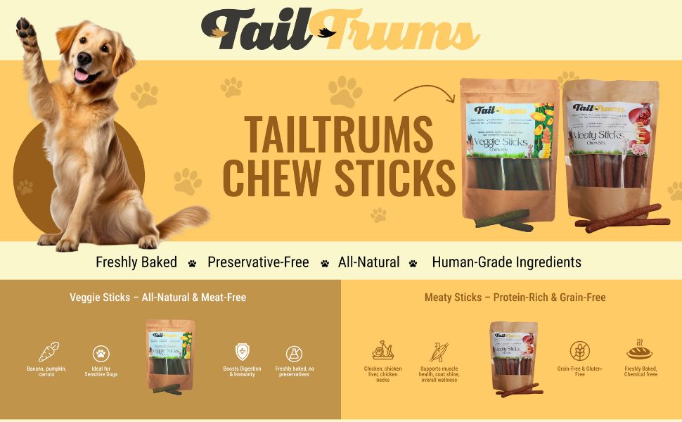 TailTrums Dog Adult food Meat sticks