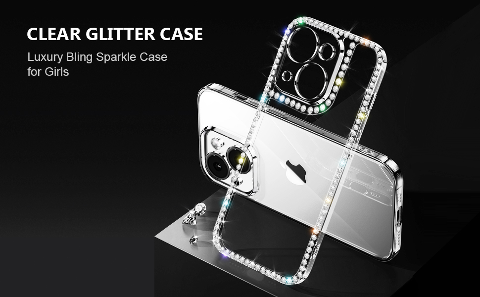 Bonitec Compatible with iPhone 12 Case for Women Girls 3D