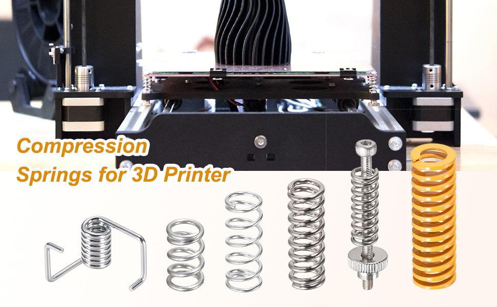 uxcell 10pcs Timing Belts Torsion Spring for 3D Printer