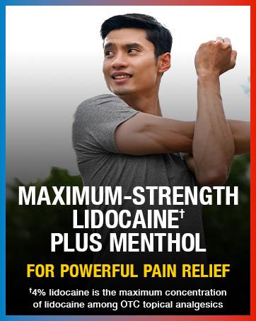 Maximum-strength lidocaine plus menthol for powerful pain relief