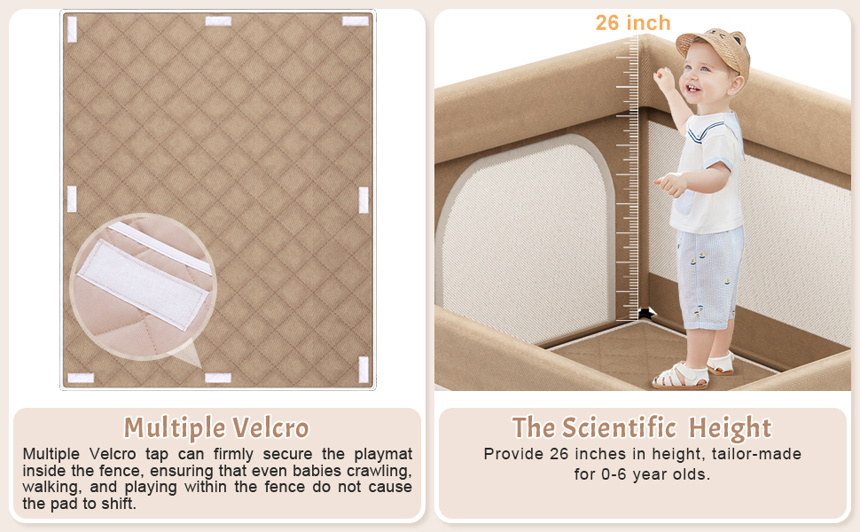 GPオーランド　プレイマット Amazon.com : JIKPO Extra Large Baby Playpen, Sturdy Safety