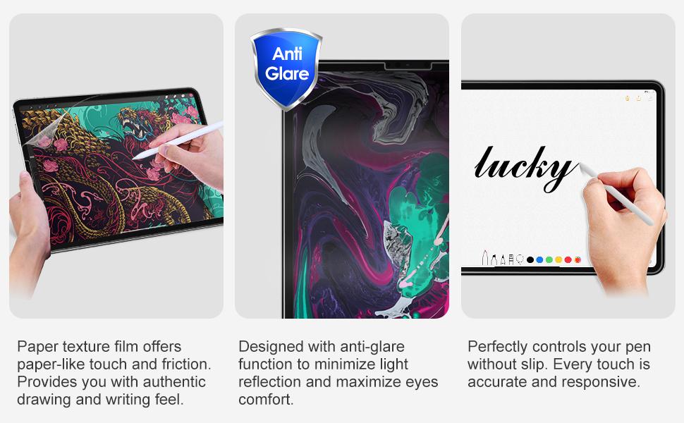 JETech Paper Screen Protector for iPad Air 5/4 10.9Inch