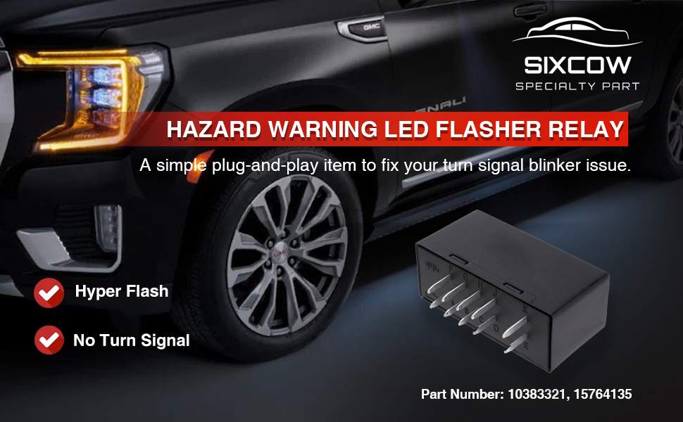 10383321 15764135 Hazard Warning LED Flasher Relay for GM