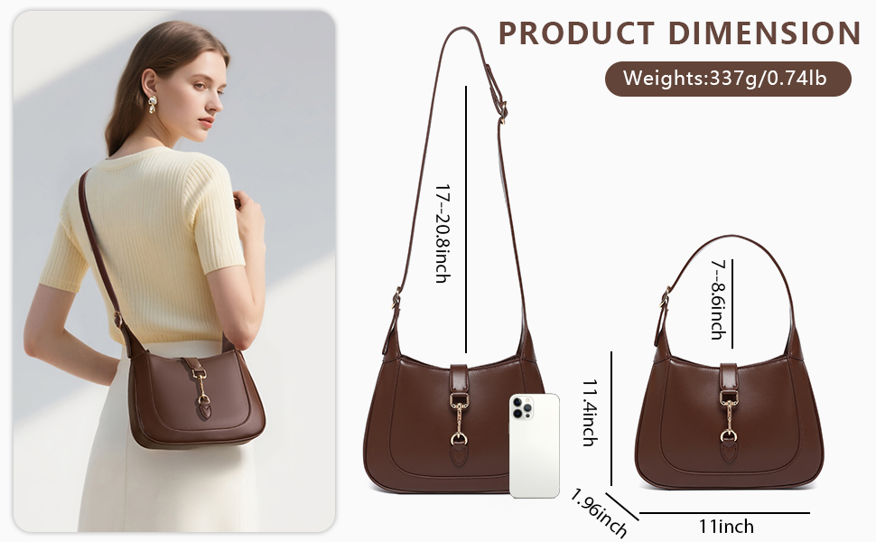 large capacity purses  Button switch trendy purse knock off coach purses chocolate brown purse