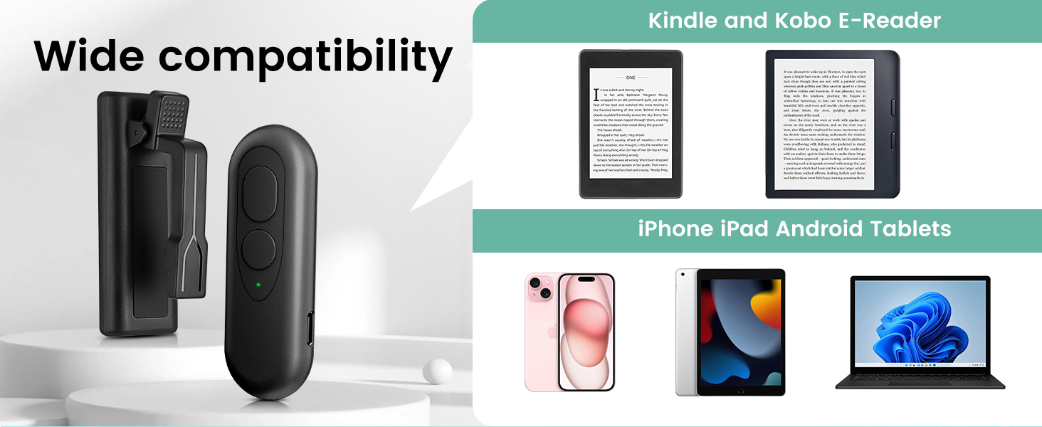 RF Remote Control Page Turner for Kindle