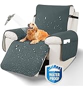 XINEAGE 100% Waterproof Recliner Cover, Non Slip Recliner Chair Cover with Elastic Band, Washable...