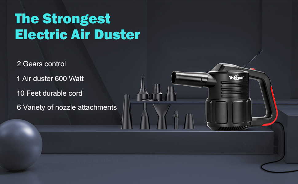 innhom Electronics Compressed Air Blower for PC 600W Compressed Air