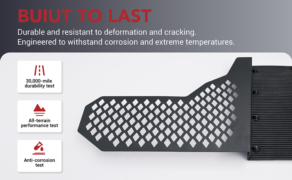 Resistant to Bending Cracking and Rust. Handles Extreme Temperatures