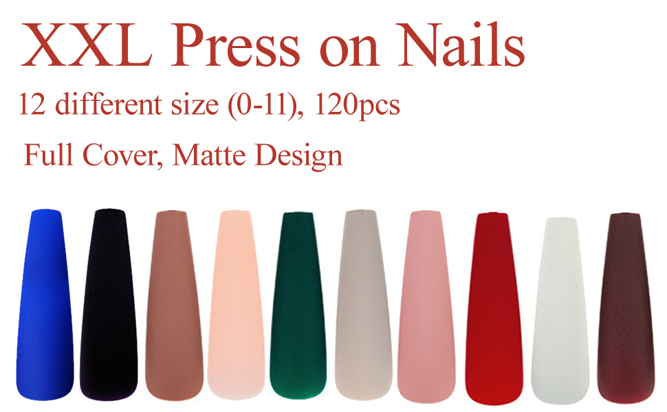 Extra long press on nails