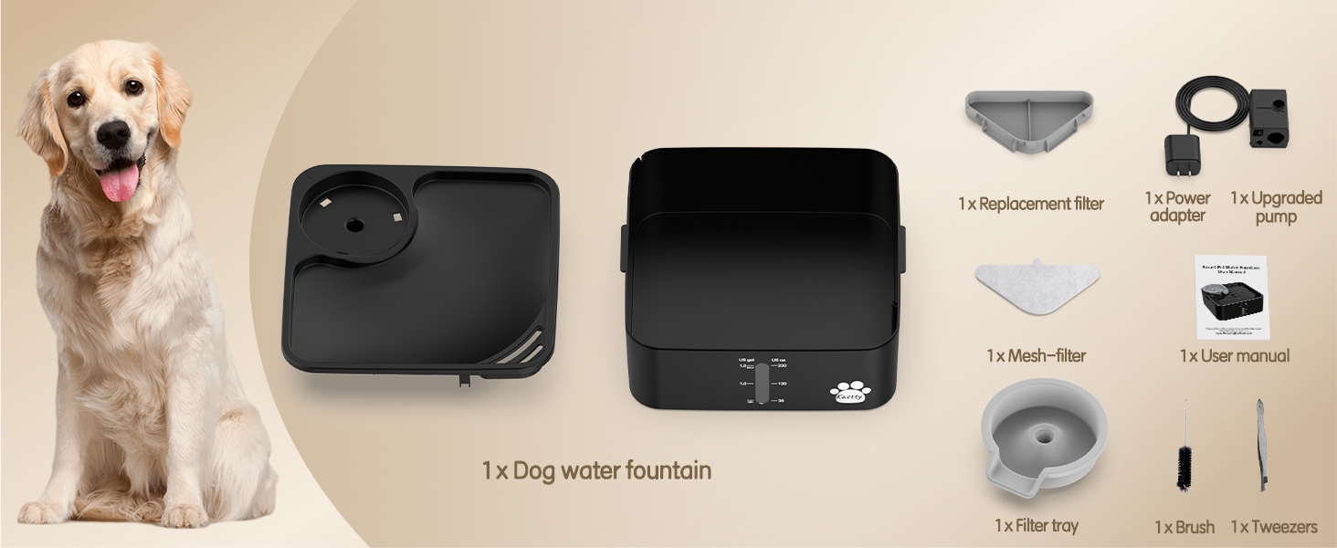 kastty dog water fountain