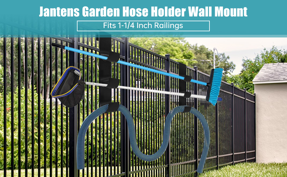 Jantens 2 PCS Pool Fence Hooks for Pool Equipmen, Heavy Duty Fence Hooks for Pool