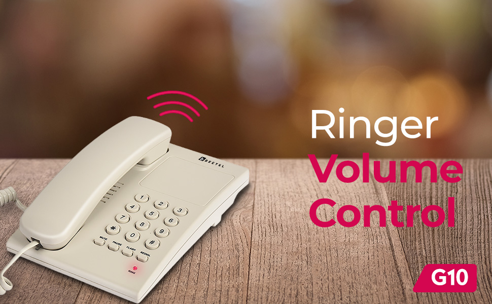 Beetel G10 Newly Launched,Expandable Cordless Landline Phone, Ringer LED Indication, Desk and Wall Mountable, 3 Step Ringer Volume Control, Tone/Puls/Flash/Pause/Redial, TEC Certified (G10 Warm Grey) 62 G10_WG_2