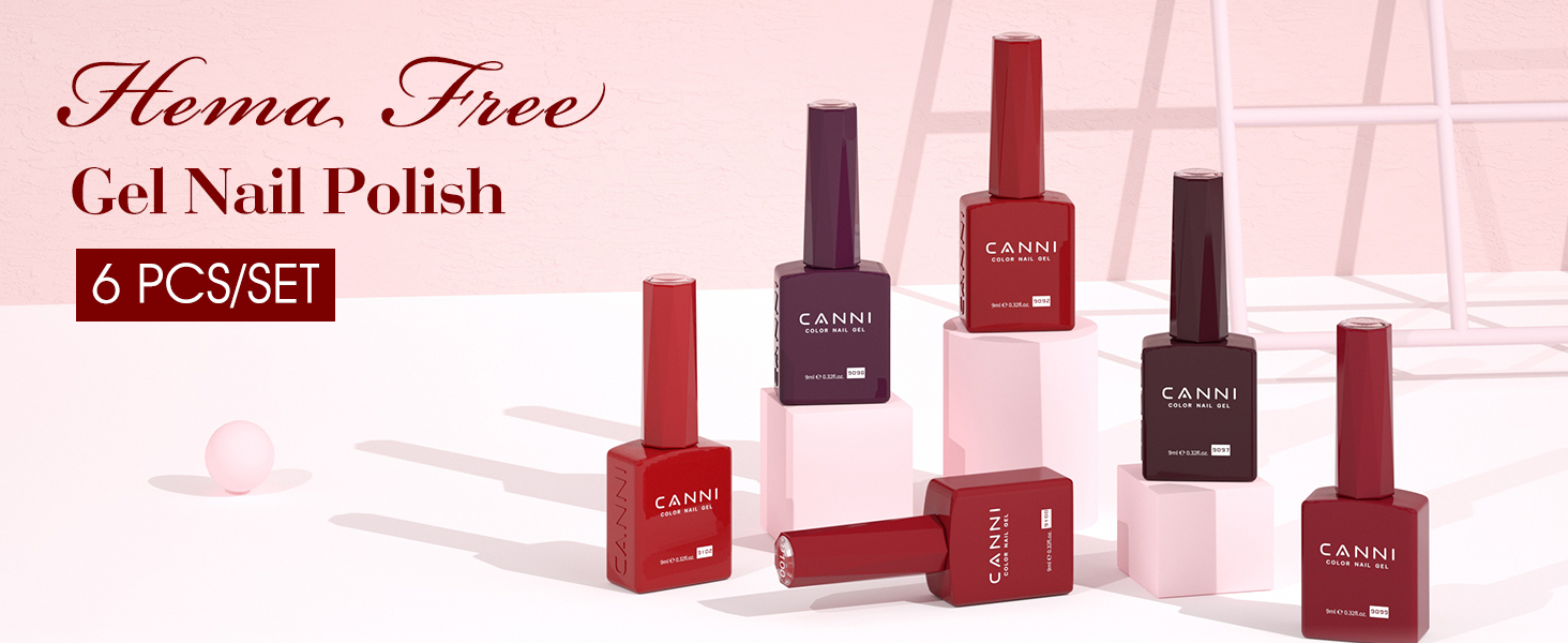 dark red gel nail polish