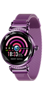 LONGLU Smart Watch for Women, Compatible for iOS Android iPhone Samsung Phones.