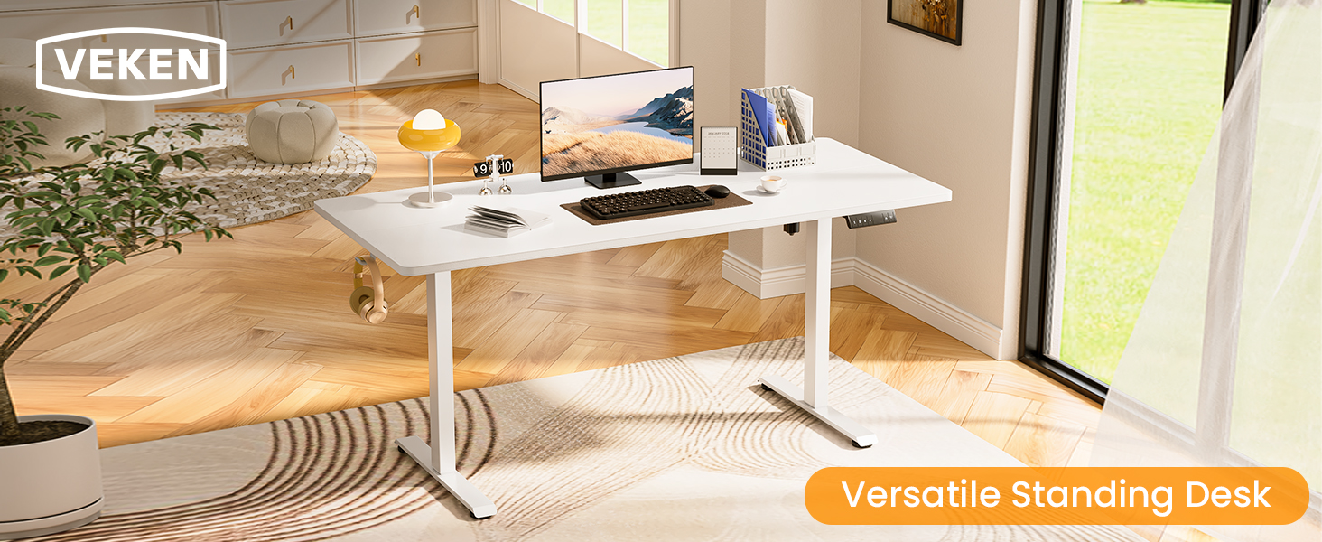 Electric Standing Desk, Height Adjustable Sit to Stand Up