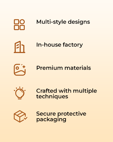 Cuspin creates multi-style art with premium craftsmanship and secure packaging.