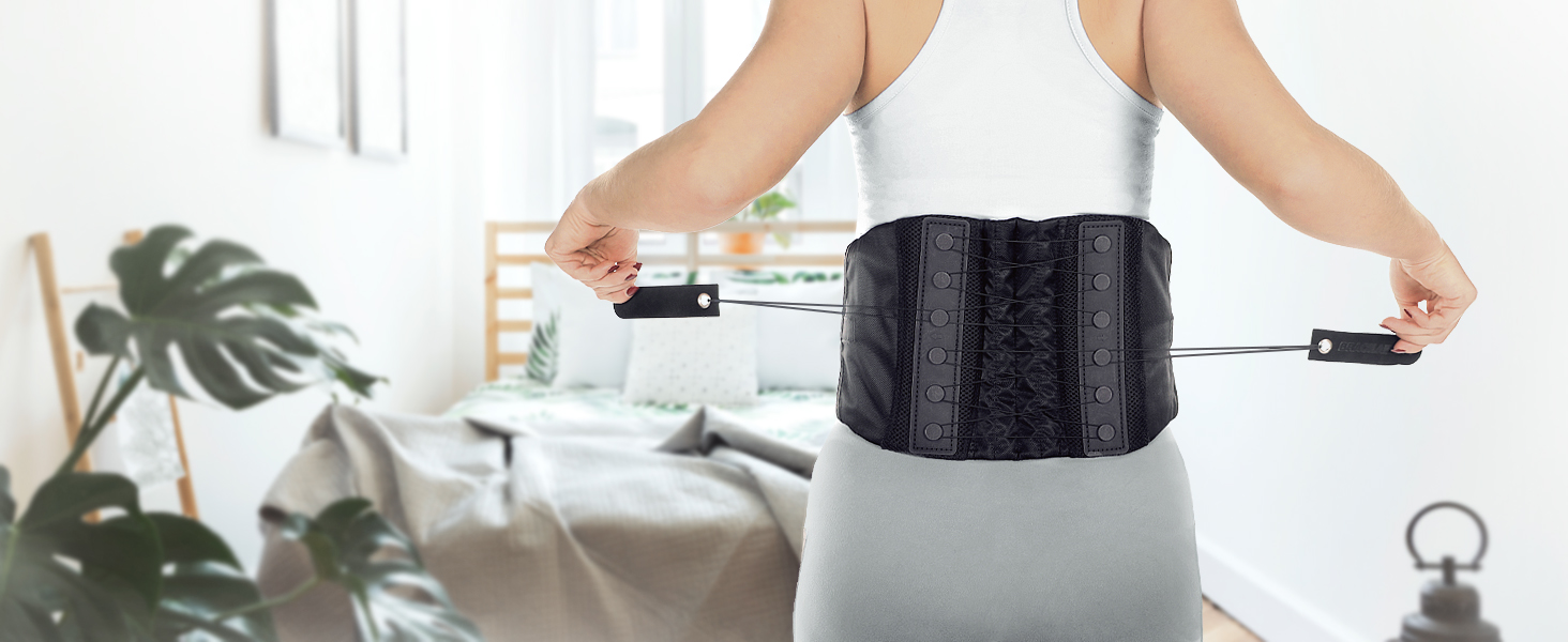 BraceAbility Back Brace for Lower Back Pain Lumbar Corset