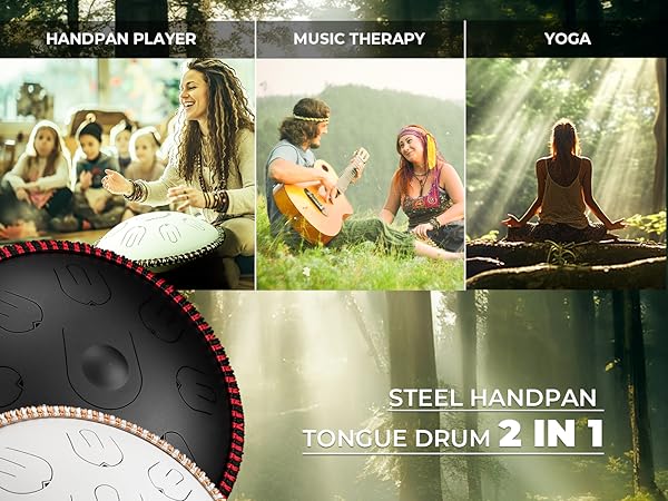 MOODICA Amara ホワイト スティールパン タングドラム　14インチ Amazon.com: MOOZICA Steel Tongue Drum, 14