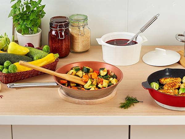 cooked dishes on the table