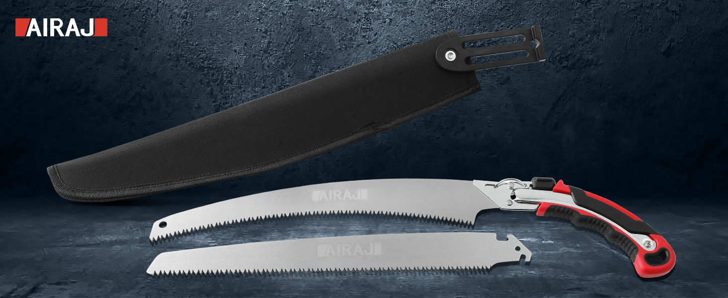 AIRAJ Pruning Saw 20 Inch/520MM Detachable Hand Saw with Safety Lock