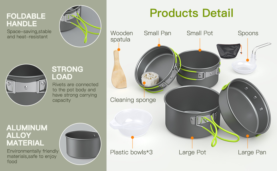 Camping Cookware Kit