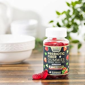 Plant Based,Soluable Fiber for Digestive Support and Gut Health - Strawberry Gummies