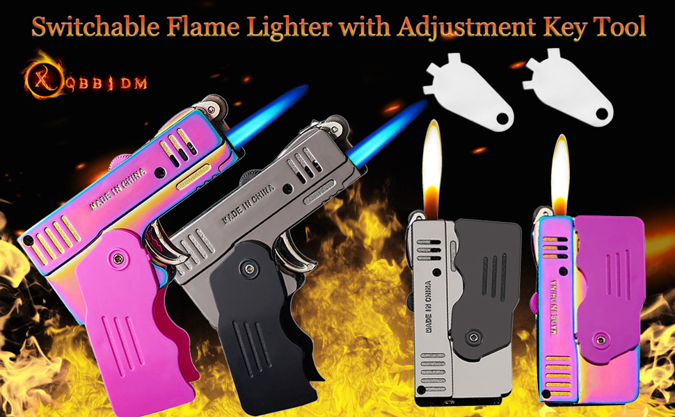 Jet Torch Lighter, Switchable Flame Lighter Butane Refillable with