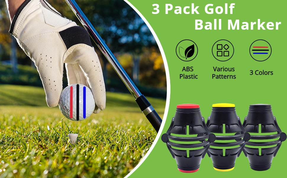 ZLY 1 Pack 360 Golf Ball Marker Golf Line Marker Golf
