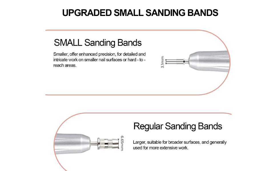 sanding bands for nail drill