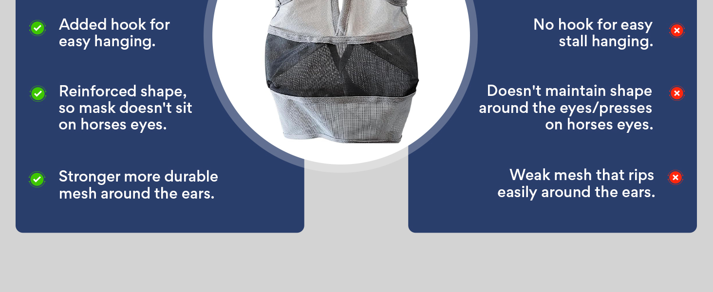 Designed & Comfort perfect addition to your horse's gear protection from pests and sunburn fly mask