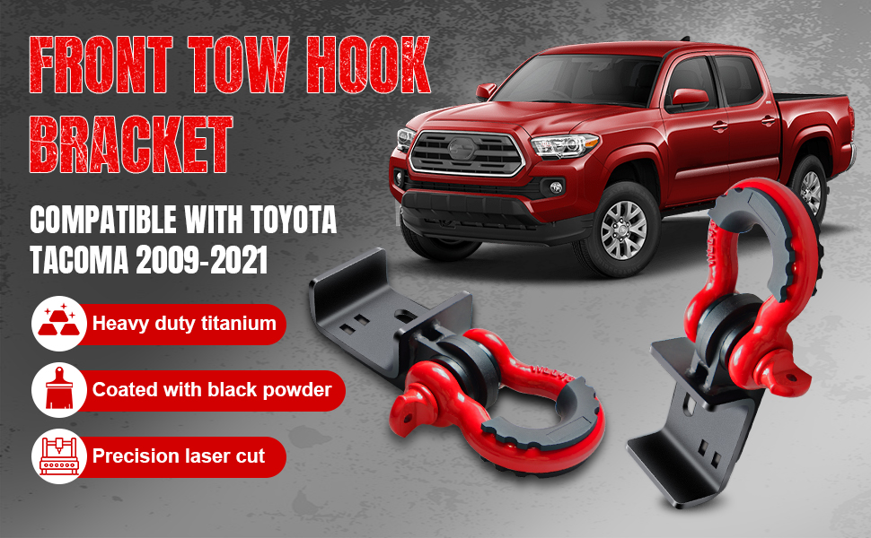 GSTP Front Demon Tow Hook Bracket with D Ring Shackle