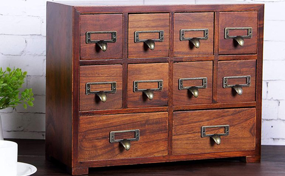 Drawers Wood Medicine Cabinet