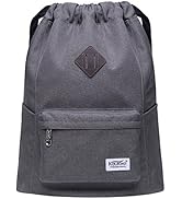 KAUKKO Drawstring Sports Backpack Gym Yoga Bag Shoulder Rucksack for Men and Women