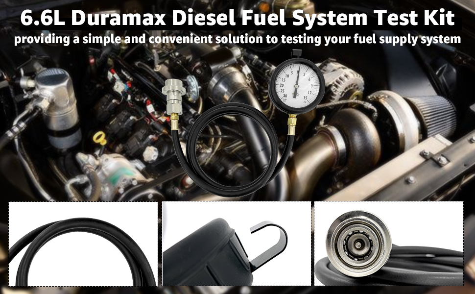 TU326 6.6 L GM Duramax Diesel Fuel System Test Kit, 30