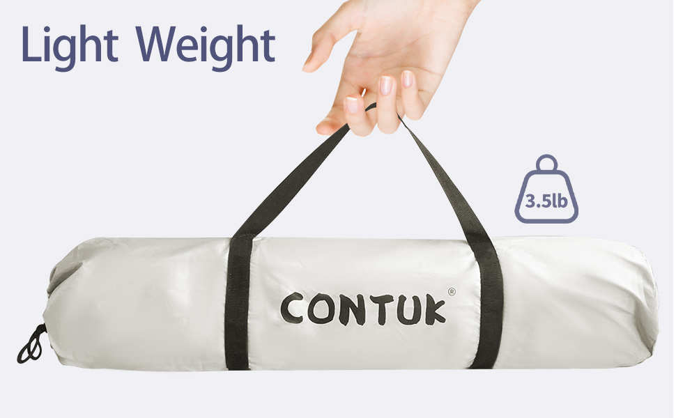 Featuring the ultimate lightweight design, it is small and portable. Complimentary storage bag