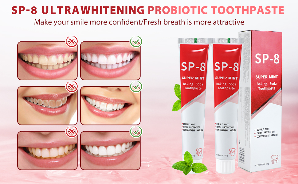 SP-8 Probiotic Toothpaste,SP-8 Probiotic Whitening Toothpaste,Sp-8 Ultra Whitening Toothpaste