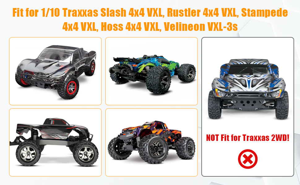 Red Fan 1:10 Brushless ESC Cooling Fan Kit For Traxxas Slash 4X4