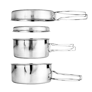 4Pcs Camping Cookware Set