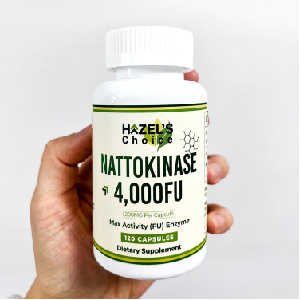 nattokinase, Hazel's Choice, 4000 FU, enzyme supplement
