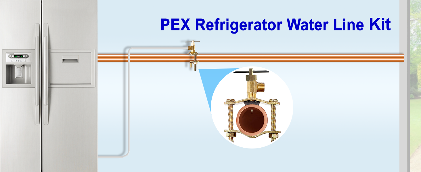 PEX Refrigerator Water Line Kit 25FT Ice Maker Tubing