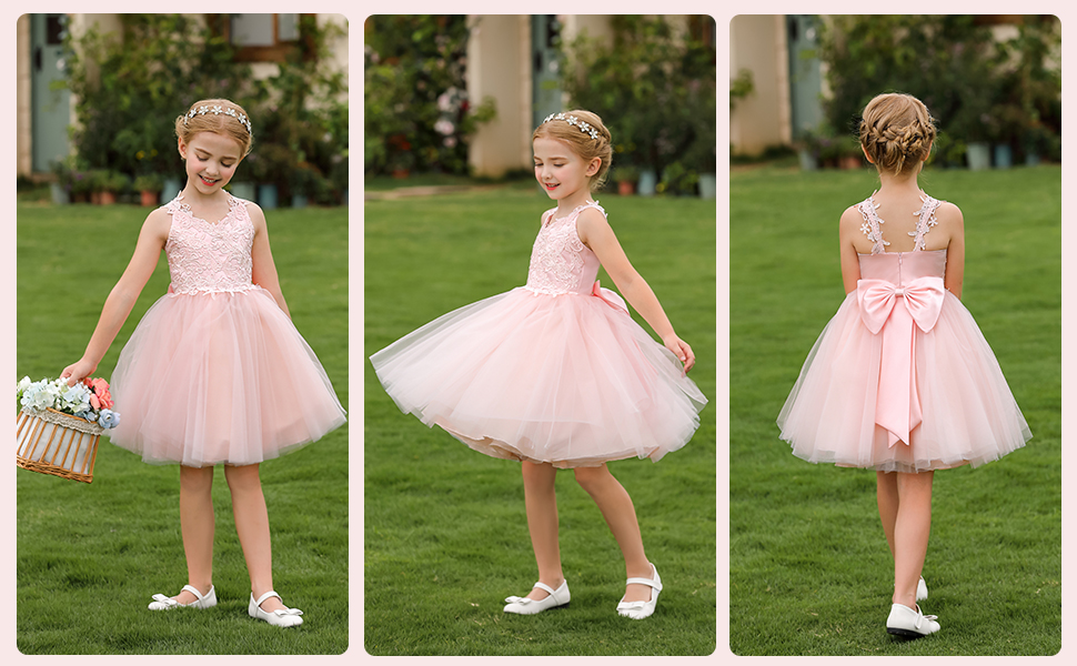 3D Lace Applique Shoulder Strap dress