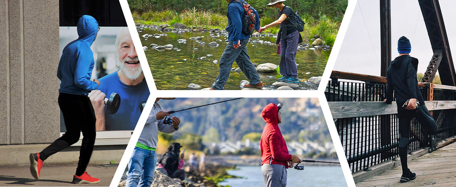running hiking fishing shirt